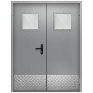 Противопожарная дверь с квадратным окном / серия FRM7508
